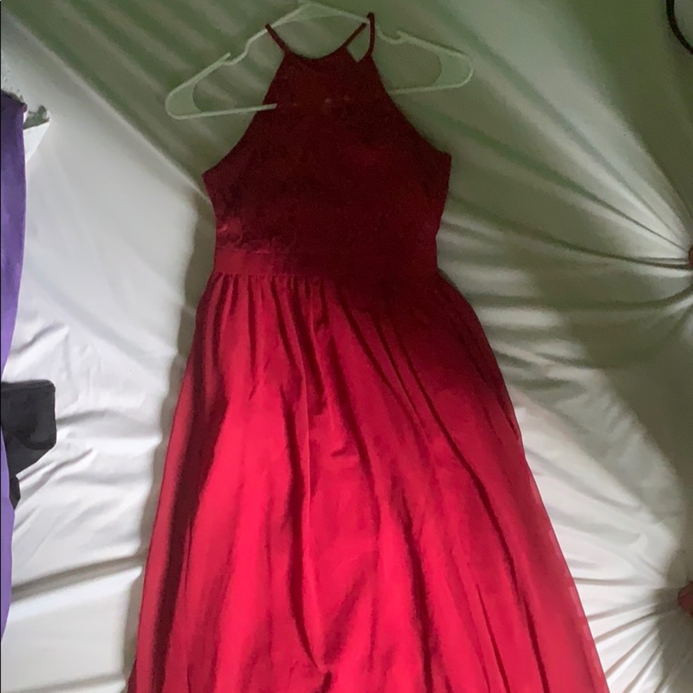 Nice dark red dress